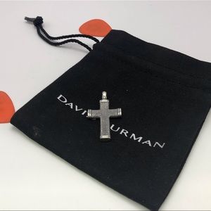 David Yurman Sterling Silver Sky Cross Pendant